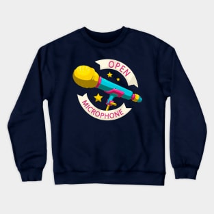 Open Microphone Crewneck Sweatshirt